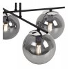 lampa sufitowa w stylu loft zyrandol szklane klosze grafitowe e14