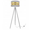 stojaca nowoczesna lampa trojnog z eleganckim abazurem