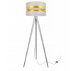 stojaca nowoczesna lampa trojnog z eleganckim abazurem