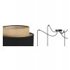 nowoczesna lampa sufitowa spider boho czarno bezowe abazury