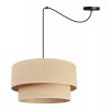lampa wiszaca pajak z abazurem juta podwojnym 45 cm
