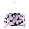 nowoczesna lampa wiszaca abazur we wzory pokoj dziecka