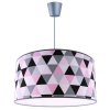 nowoczesna lampa wiszaca abazur we wzory pokoj dziecka