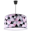 nowoczesna lampa wiszaca abazur we wzory pokoj dziecka