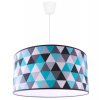 nowoczesna lampa wiszaca abazur we wzory pokoj dziecka