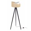 nowoczesna lampa podlogowa trojnog juta z abazurem