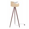 nowoczesna lampa podlogowa trojnog juta z abazurem