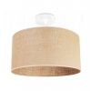 nowoczesna lampa sufitowa plafon z abazurem juta 40 cm