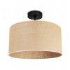 nowoczesna lampa sufitowa plafon z abazurem juta 40 cm