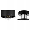 nowoczesna lampa sufitowa plafon czarny klosz metalowy panta