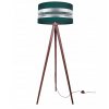 stojaca nowoczesna lampa trojnog z abazurem
