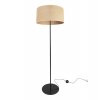 stylowa lampa podlogowa z abazurem juta 40 cm metalowa noga