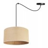 nowoczesna lampa wiszaca typu spider z abazurem juta 35 cm