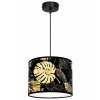 lampa wiszaca z motywem roslinnym i nowoczesnym abazurem