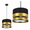 regulowana nowoczesna lampa wiszaca ze zlotym detalem