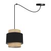 lampa wiszaca spider boho ze stylowym abazurem jutowym