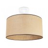 lampa sufitowa plafon ze stylowym abazurem juta