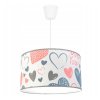 wiszaca lampa dziecieca pudrowe kolory serduszka