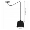 industrialna lampa wiszaca loft z minimalistycznym abazurem