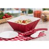 x mel luxor zestaw salatkowy 3szt czerwono bialy