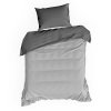LOŽNÍ POVLEČENÍ NOVA3 220X200 CM, 2KS 70X80 CM SVĚTLEŠEDÁ