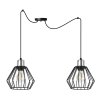 lampa wiszaca typu pajak z metalowymi kloszami spider nuvola