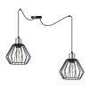 lampa wiszaca typu pajak z metalowymi kloszami spider nuvola