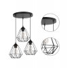 lampa wiszaca loft regulowana metal diament