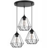 lampa wiszaca loft regulowana metal diament
