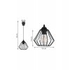 lampa wiszaca loft pojedyncza metalowa edison