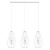 nowoczesna lampa wiszaca loft diament metal dwa kolory