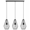 nowoczesna lampa wiszaca loft diament metal dwa kolory
