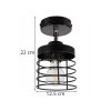 lampa sufitowa plafon metalowy loft led
