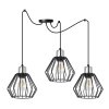 lampa sufitowa z metalowymi kloszami typu pajak spider nuvola