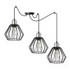 lampa sufitowa z metalowymi kloszami typu pajak spider nuvola