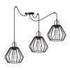 lampa sufitowa z metalowymi kloszami typu pajak spider nuvola