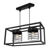 industrialna lampa wiszaca rasti cage czarna metalowa