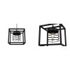 loftowa lampa wiszaca rasti cage metalowa czarny mat