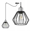 lampa sufitowa z metalowym kloszem drucianym spider nuvola