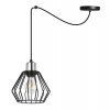 lampa sufitowa z metalowym kloszem drucianym spider nuvola
