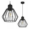 lampa wiszaca z kloszem metalowym druciank industrialny nuvola led e27