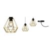 designerska lampa spider nuvola gold zloty klosz druciany