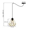designerska lampa spider nuvola gold zloty klosz druciany