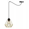 designerska lampa spider nuvola gold zloty klosz druciany