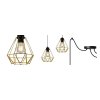 elegancka lampa wiszaca spider nuvola gold zlote klosze z metalu