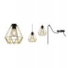 lampa wiszaca w stylu loftowym spider nuvola gold metalowy klosz