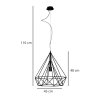 lampa oryginalna wiszaca diament loft