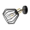 lampa sufitowa reflektor metalowy druciany klosz nuvola e27