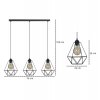 oryginalna lampa wiszaca 3 plomienna loft