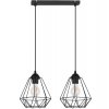 industrialna lampa wiszaca sufitowa diament loft